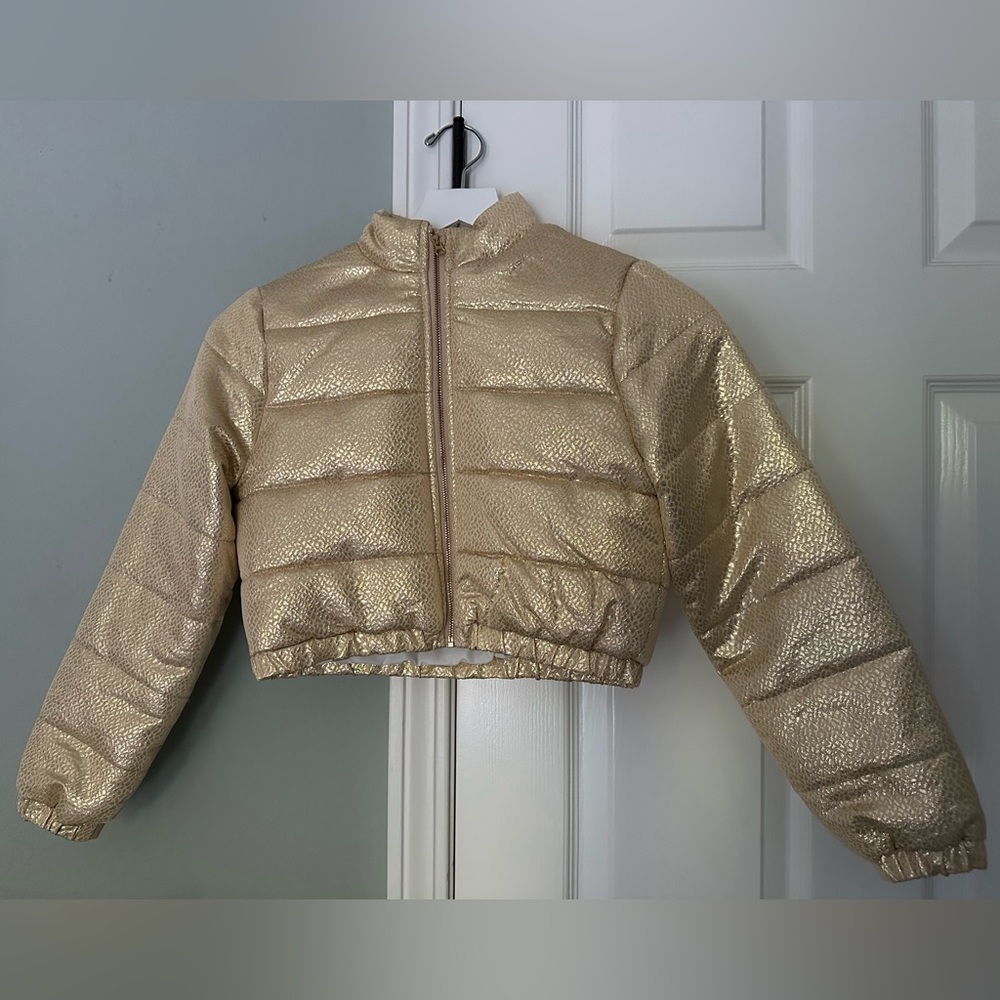 Janie and Jack x HFR Metallic Puffer Jacket
Girls Size 12 (fits age 10-12)